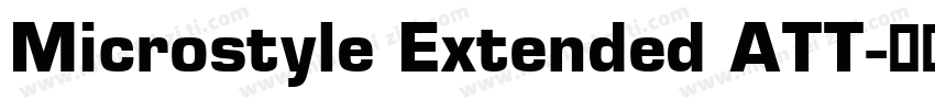 Microstyle Extended ATT字体转换